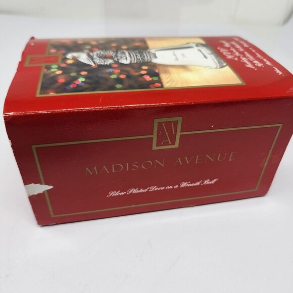 Madison Avenue Christmas Bell 2000 Silver Plated Making Spirits Bright Collector - Picture 11 of 11